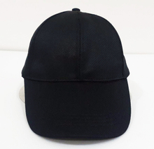 偉-交織排汗網帽 ( 六片式 ) - 黑色