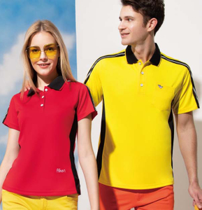 伯-短袖POLO衫（反光設計）- 黃、紅