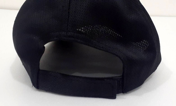 偉-交織排汗網帽 ( 六片式 ) - 黑色