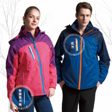 西-反光防風保暖兩件式外套（紅/紫、藍/深藍）