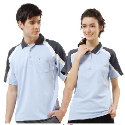 富-短袖POLO衫（水藍、桃紅、黃、綠、彩藍、橘、暗紅）