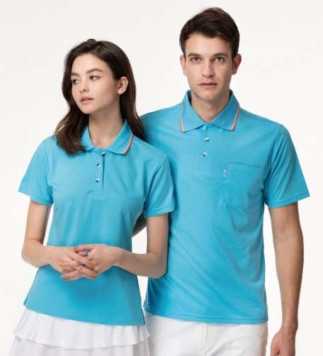 伯-短袖POLO衫（ 含棉+吸濕排汗 ）- 多顏色