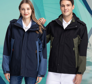 瑋-防風防水鋪棉機能外套 ( 帽子可拆 / 可加背心 )