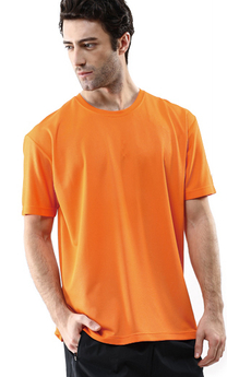 上- 三磚吸排圓領T恤 (短、長袖)