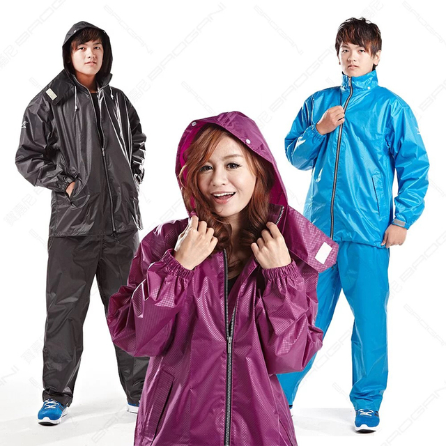 东-日系休闲风二件式雨衣
