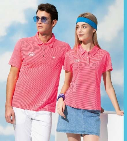 伯-短袖POLO衫（排汗）- 丈青、桔、玫紅