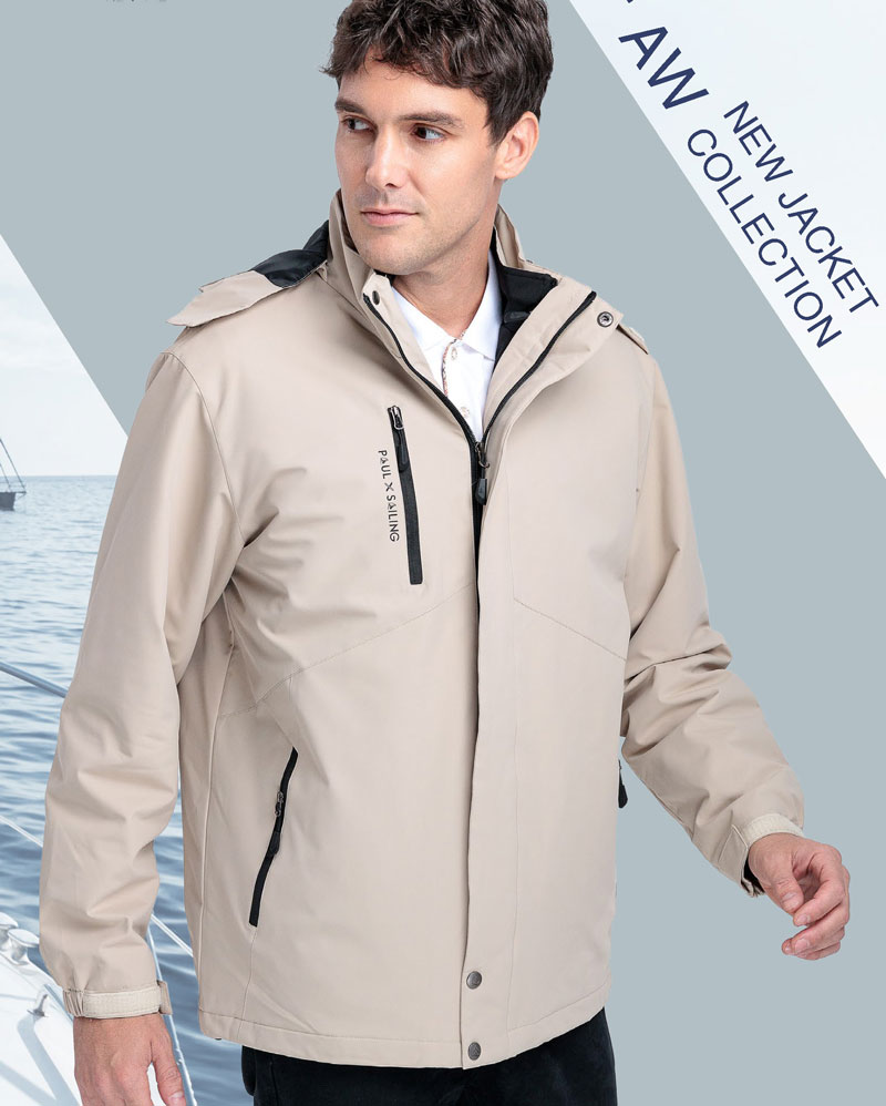 瑋-防水透濕搖粒機能外套 ( 帽子可拆 / 可加背心 )