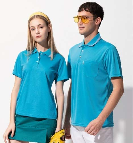 伯-短袖POLO衫（排汗）-黑、紅、深紫、湖水藍