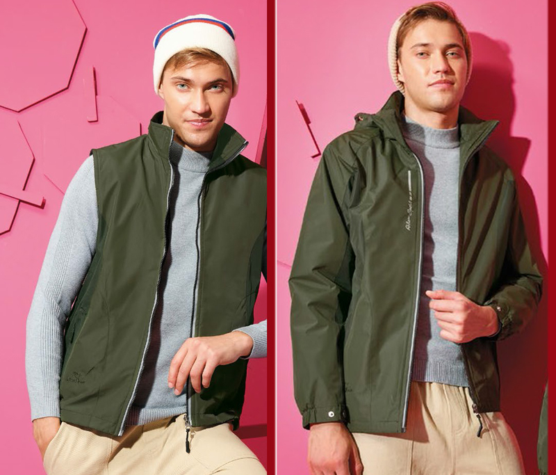 伯-鋪棉反光外套 / 搖粒鋪棉反光雙面背心 (可組合外套+背心)