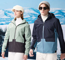 富-防潑水配色鋪棉外套