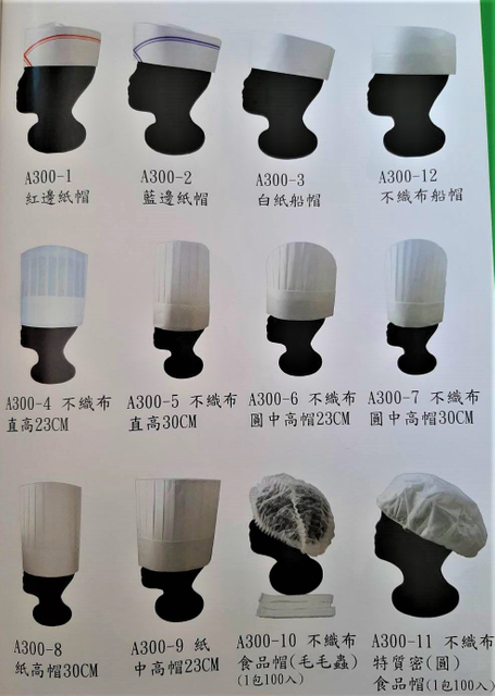 志-纸/不织布厨师帽
