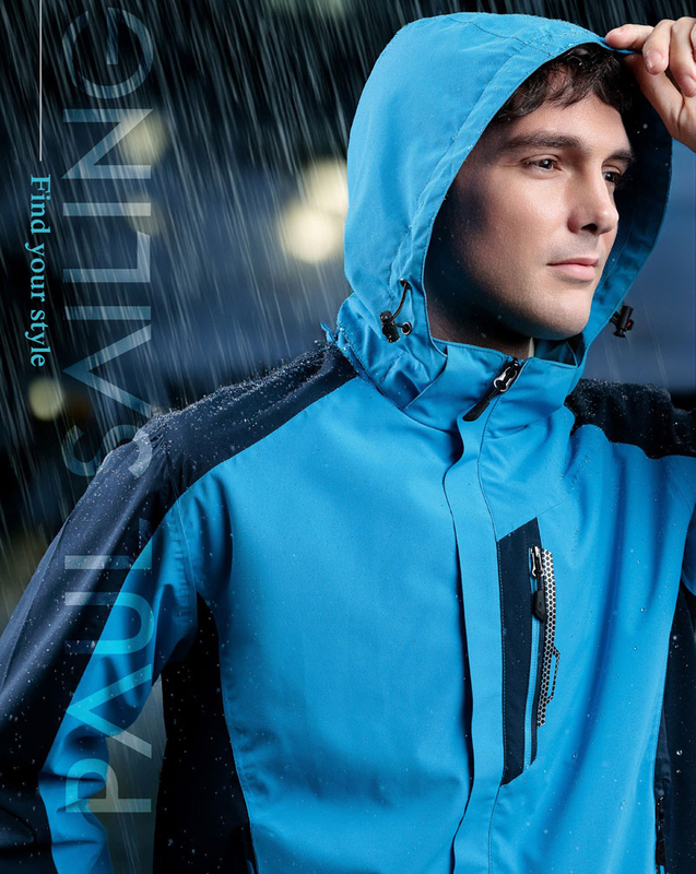 瑋-防水透濕網裡機能外套 ( 帽子可拆 )