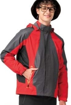 伯-防風鵝絨外套 ( 墨綠、亮橘、麻灰紅 )