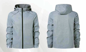 創-彈力迷彩可拆帽薄外套