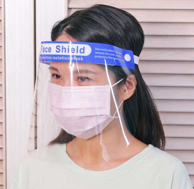 透明防護面罩