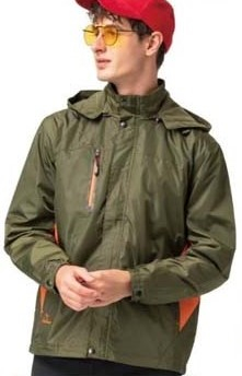 伯-防風鵝絨外套 ( 墨綠、亮橘、麻灰紅 )