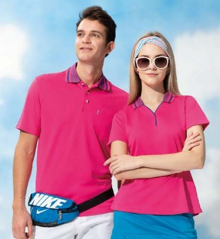 伯-短袖POLO衫（排汗）- 桃紅、螢光黃、蒂芬妮綠