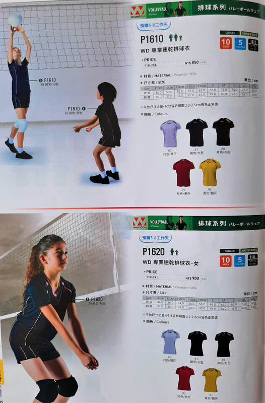 愛-專業速乾排球衣 /男/女