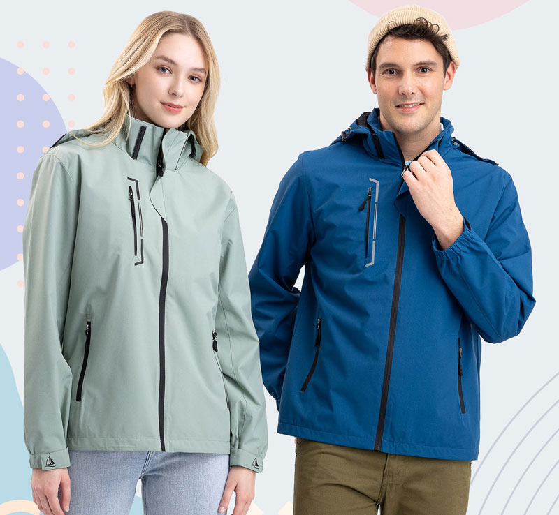 瑋-防水透濕網裡機能外套 ( 帽子可拆 )