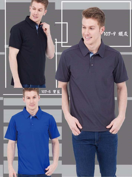 宇-襯衫領涼感排汗POLO衫 ( 牛津布 )
