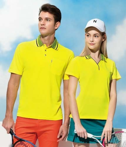 伯-短袖POLO衫（排汗）- 桃紅、螢光黃、蒂芬妮綠