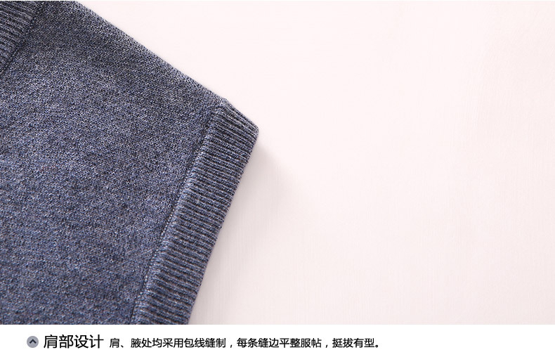 大絨絨洋-V領加厚羊毛背心