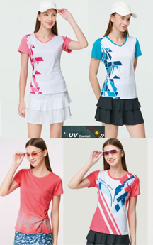 伯-女款吸濕排汗V領 / 圓領T恤 (台灣製)