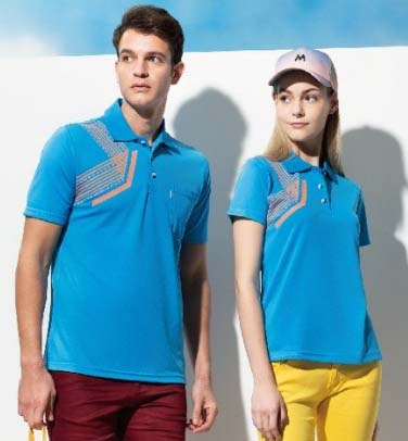 伯-短袖POLO衫（排汗）- 桃紅、翠藍、螢光黃、螢光橘