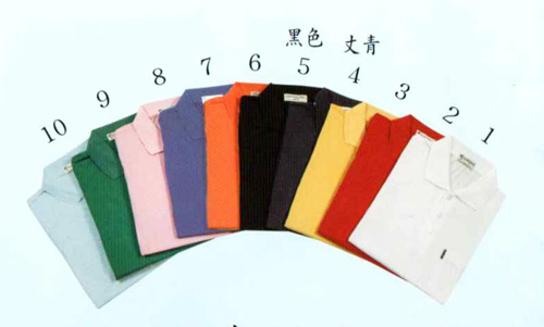 銘-短袖 素面網眼POLO衫