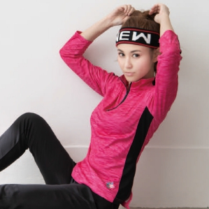 幃-女版休閒上衣（桃紅）