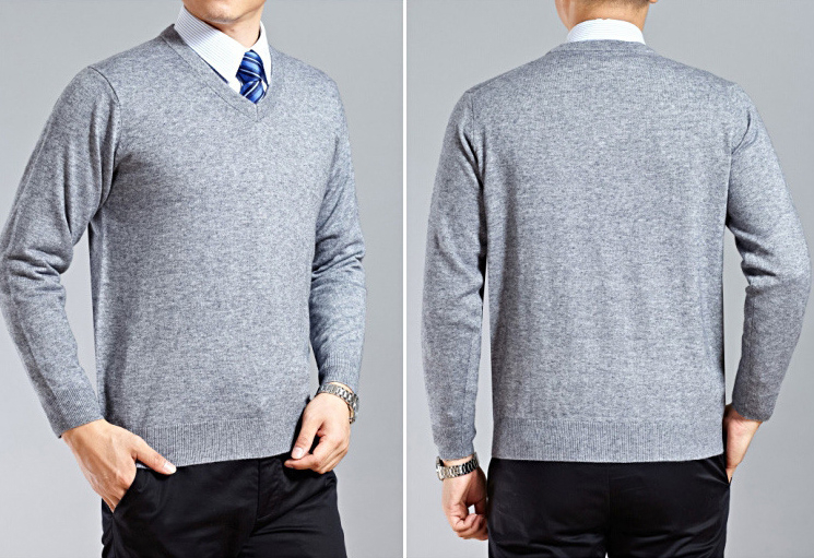 V領毛衣-直筒型