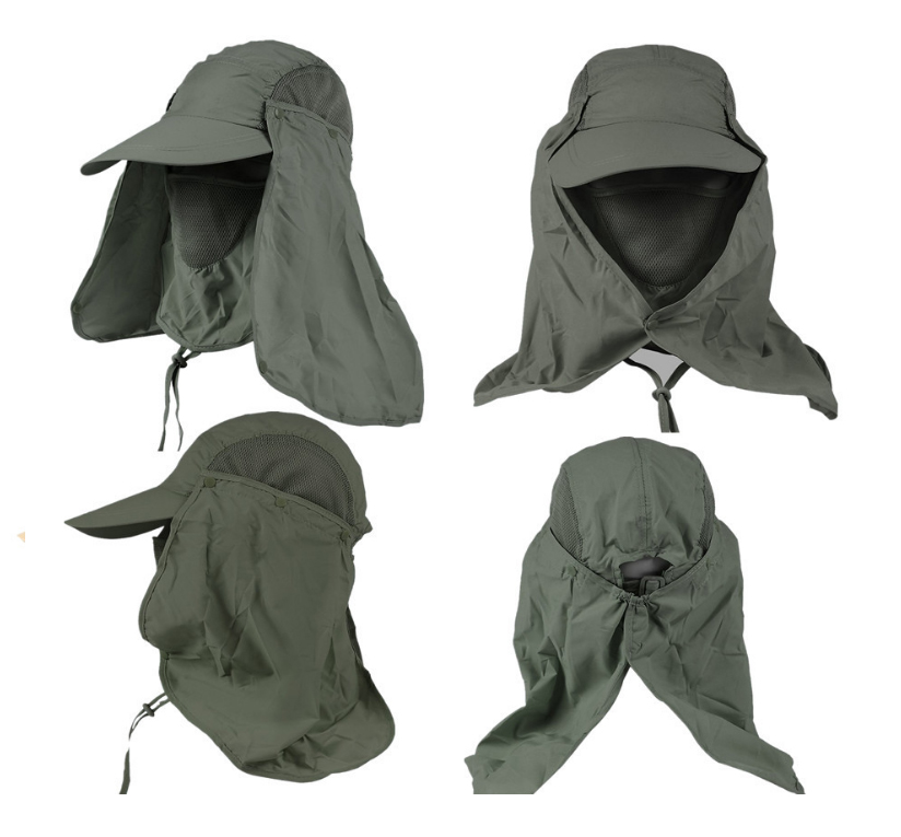 大永106戶外防曬帽-產品介紹6軍綠