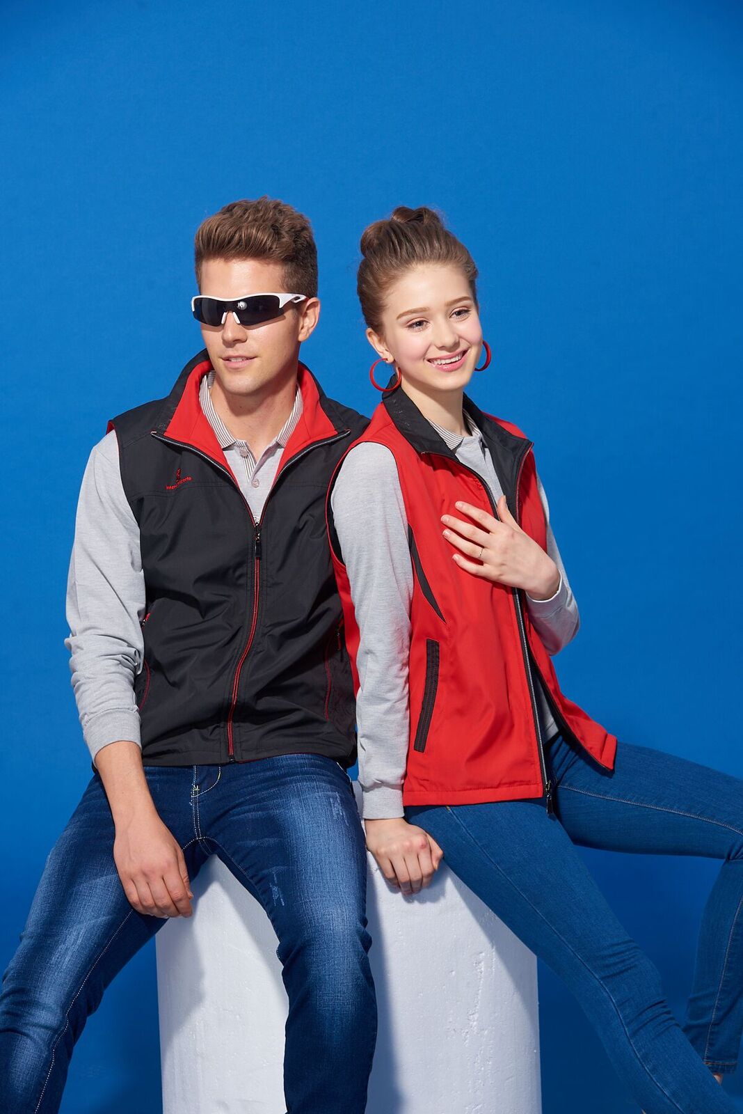 元-雙面穿背心（黑 紅）-P53