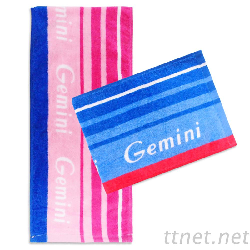 虎-運動毛巾(棉/緹花)