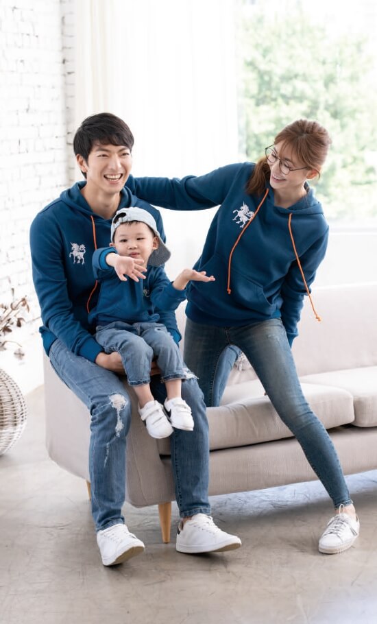 幃-長袖刷毛口袋帽T&amp;運動長褲（暗紅、藍）-P51