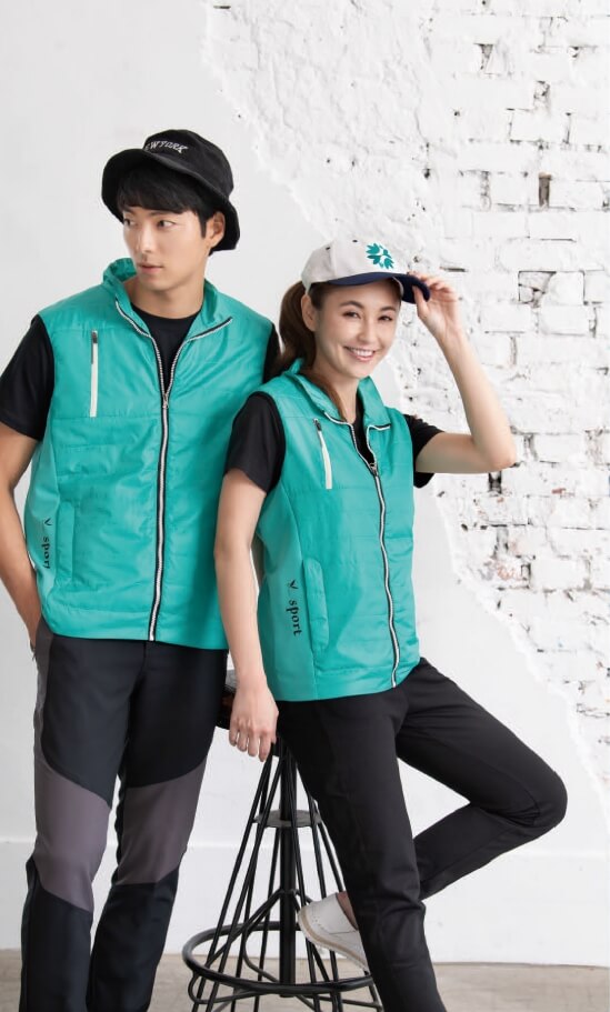 幃-單面鋪棉背心&amp;休閒彈性長褲（綠、黑 灰）-P17