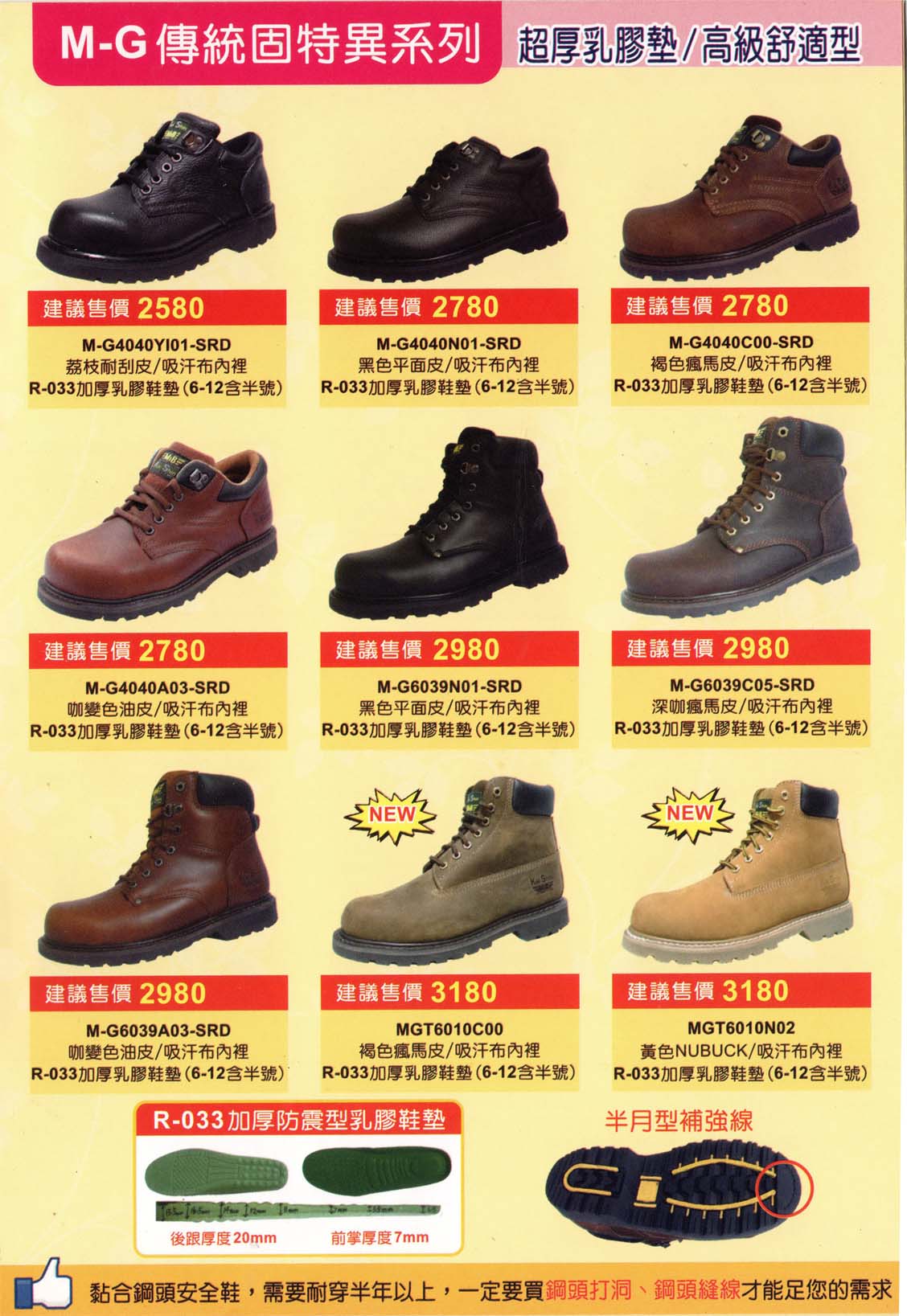 富-106-M-G鋼頭安全鞋