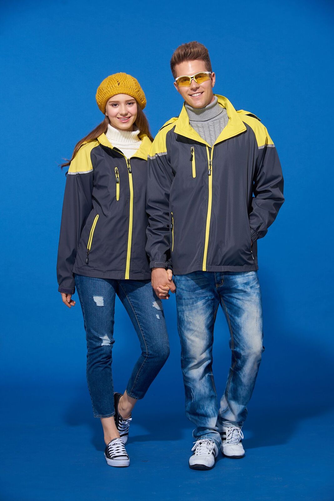 元-薄裡防潑水機能外套（深藍 果綠、深灰 藍、深藍 橘、深灰 黃）-P28下