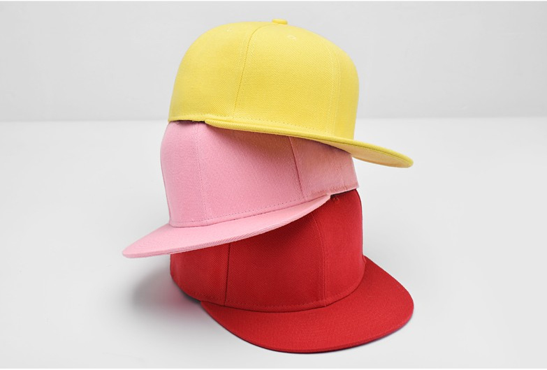 大永106平沿嘻哈棒球帽-黃粉紅