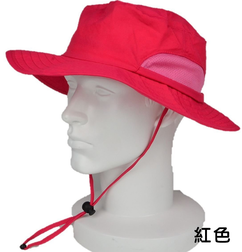 大永106抗UV戶外漁夫帽-紅