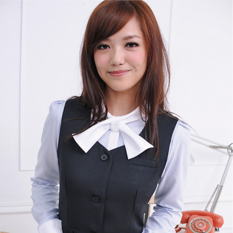 雅-時尚潮流竹炭條紋女西裝背心