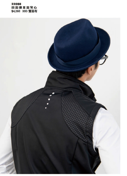 幃-四面彈單面背心（黑）-P19左