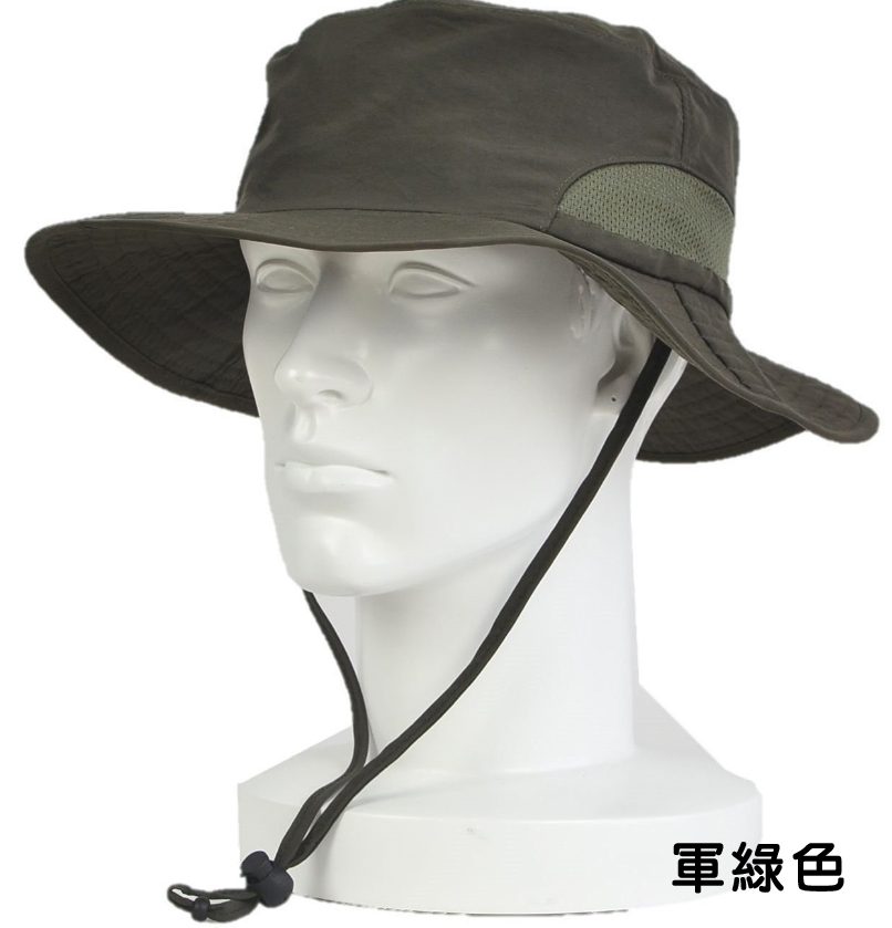 大永106抗UV戶外漁夫帽-軍綠